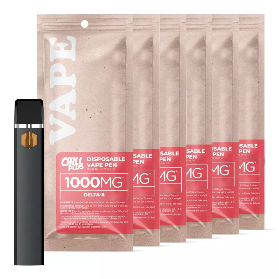 1,000mg Delta 8 Vape Pens Bundle - Chill Plus
