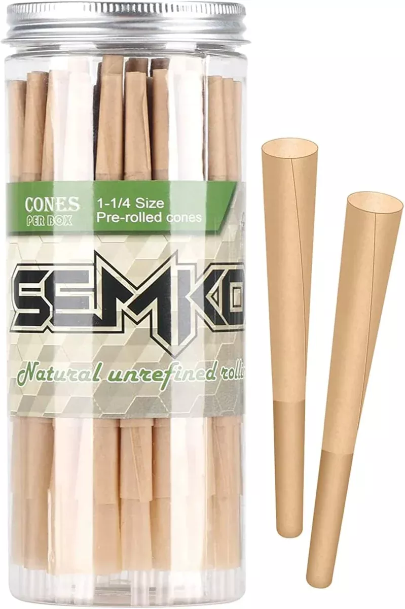 1-1 /4Slow Burning Pre Rolled Paper Cones