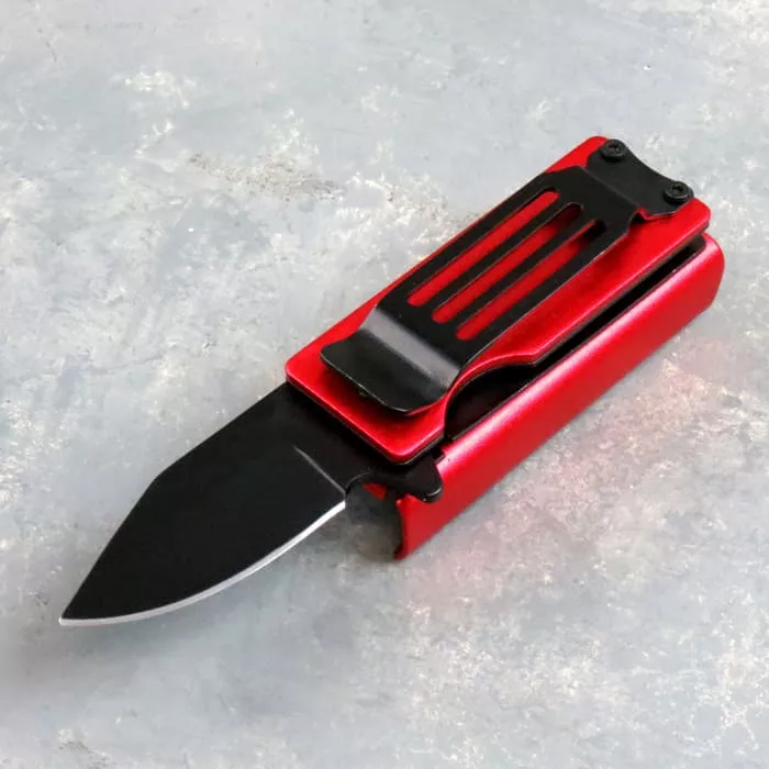 1.5″ Spring Assisted Knife/Lighter Holder w/Clip