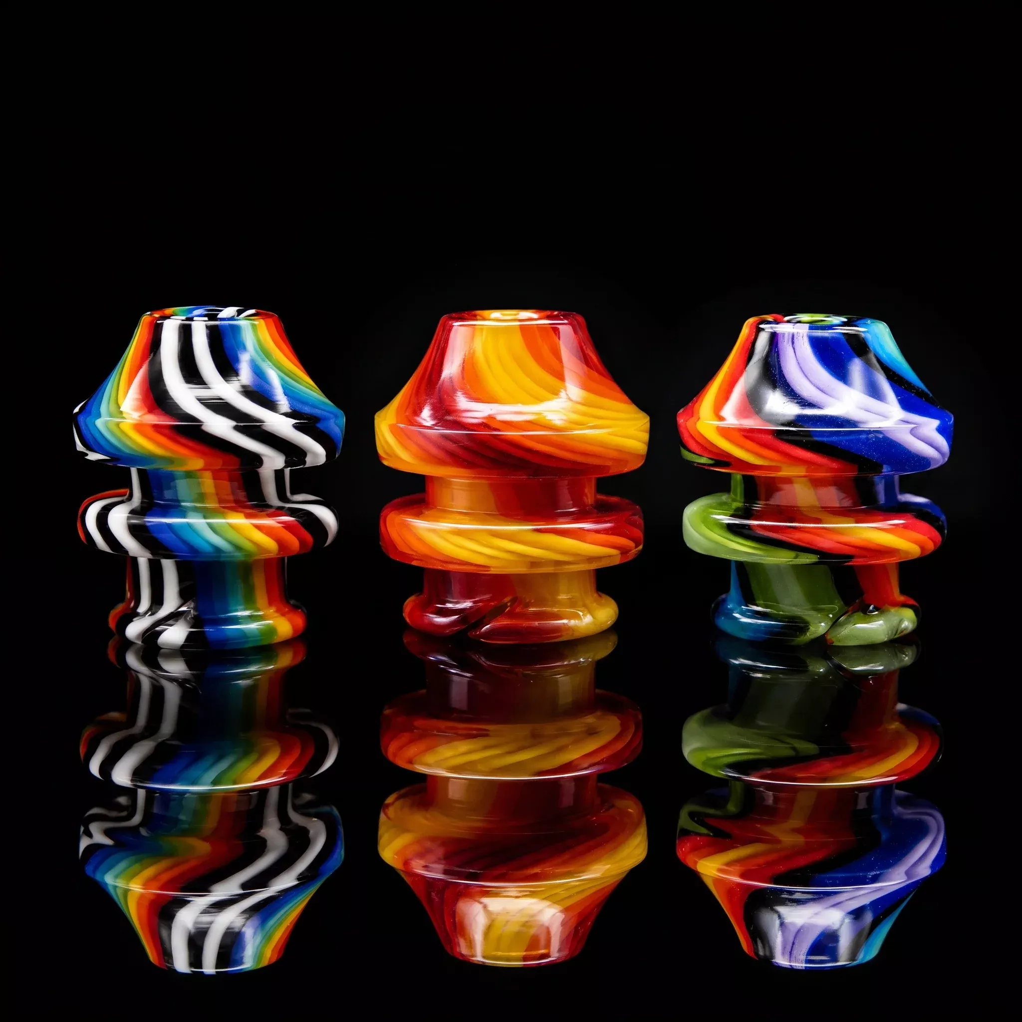 1.5" Wig Wag Mushroom Glass Mouthpiece | Compatible with Puffco Pivot