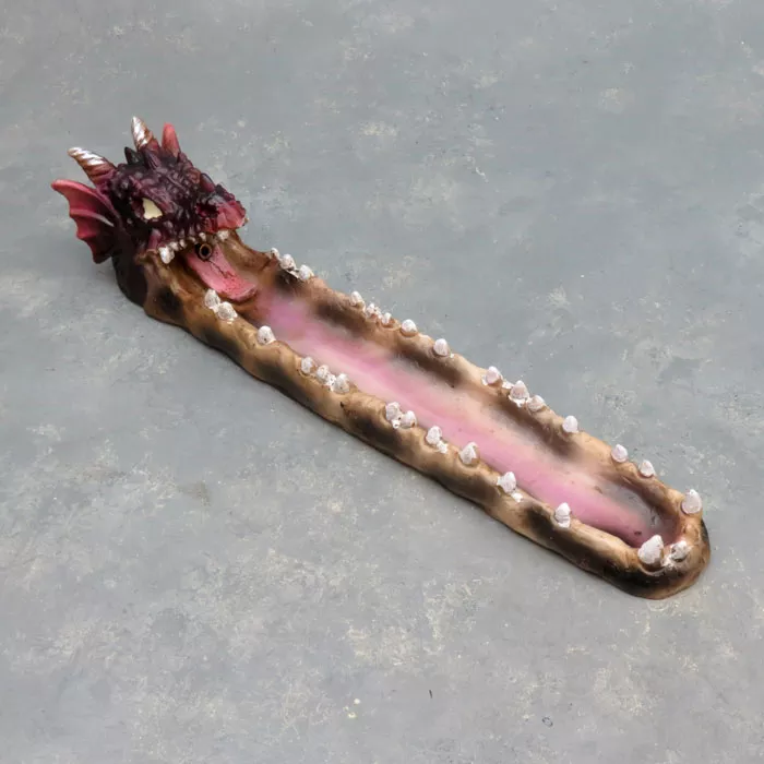 10.5″ Dragon’s Mouth w/Glow-in-the-Dark Eyes Incense Burner