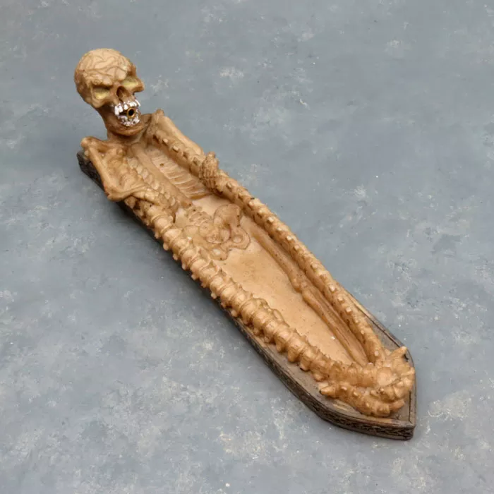 10.5″ Vertebrae Skeleton w/Glow-in-the-Dark Eyes Incense Burner