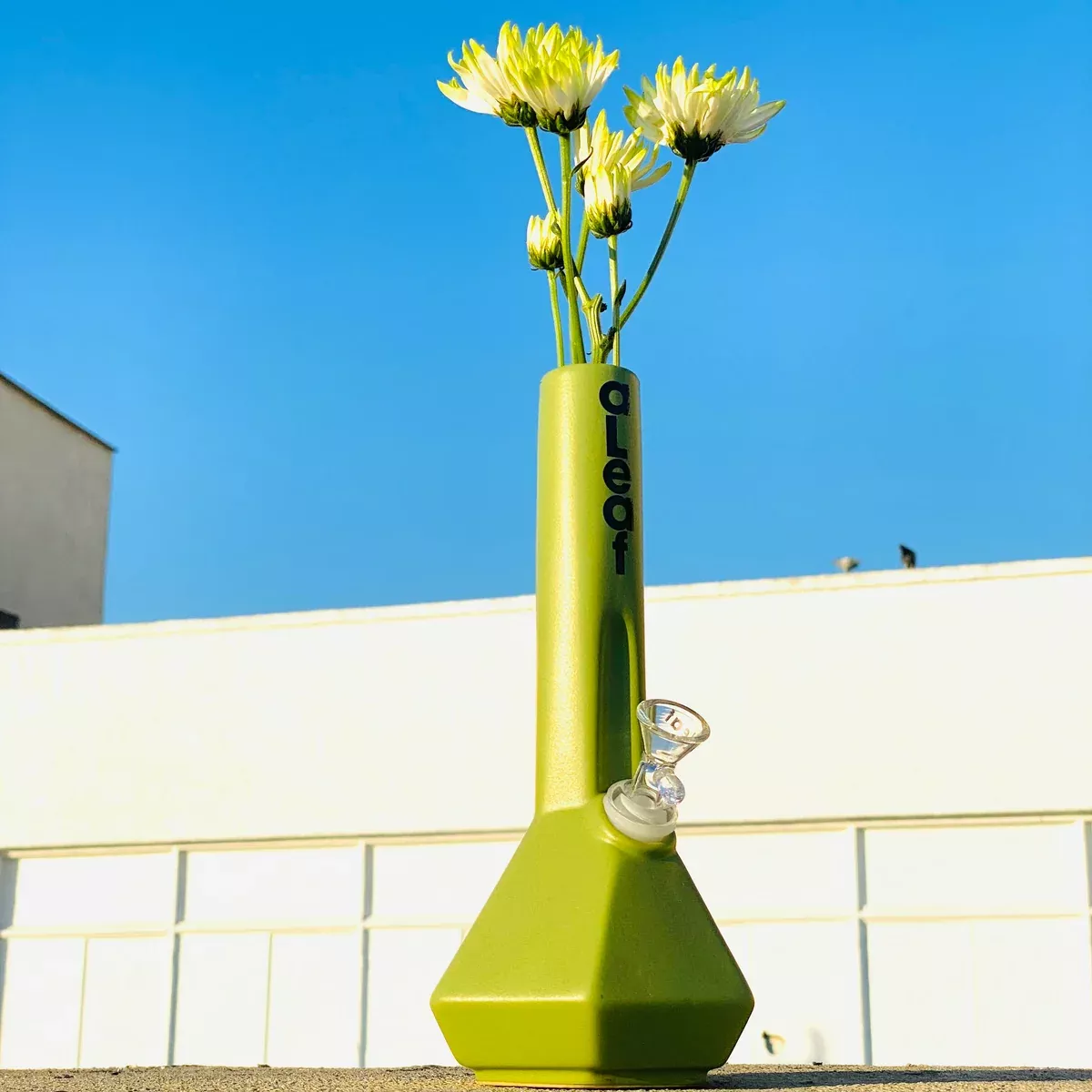 10" aLeaf Ceramic Flora Water Pipe