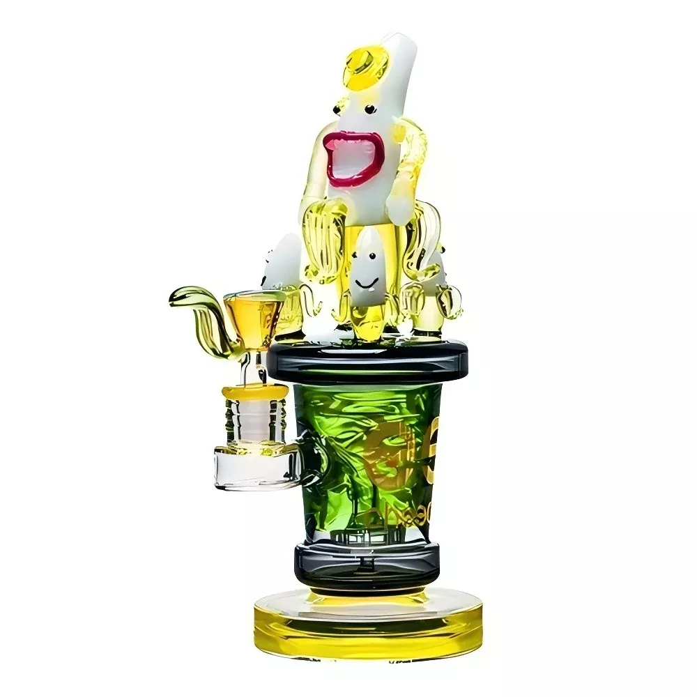 10" Cartoon Banana in Banana Bong