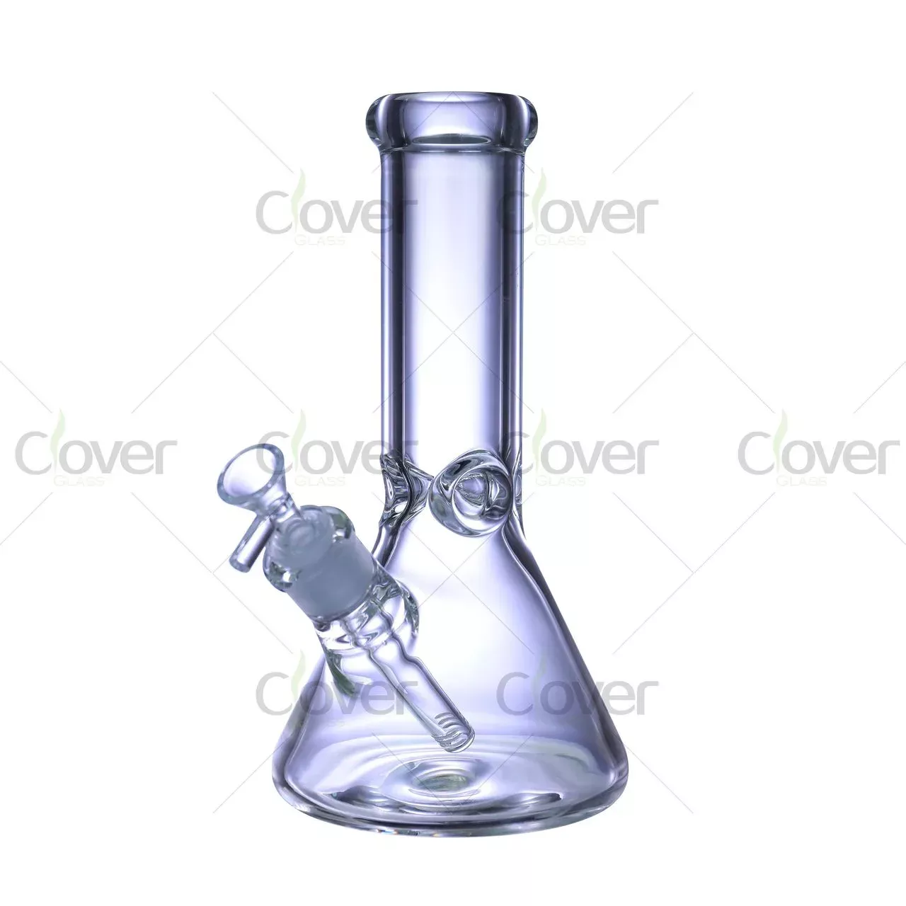 10″ Extra Thick beaker bong | 9mm Heavy Glass | Clover Glass