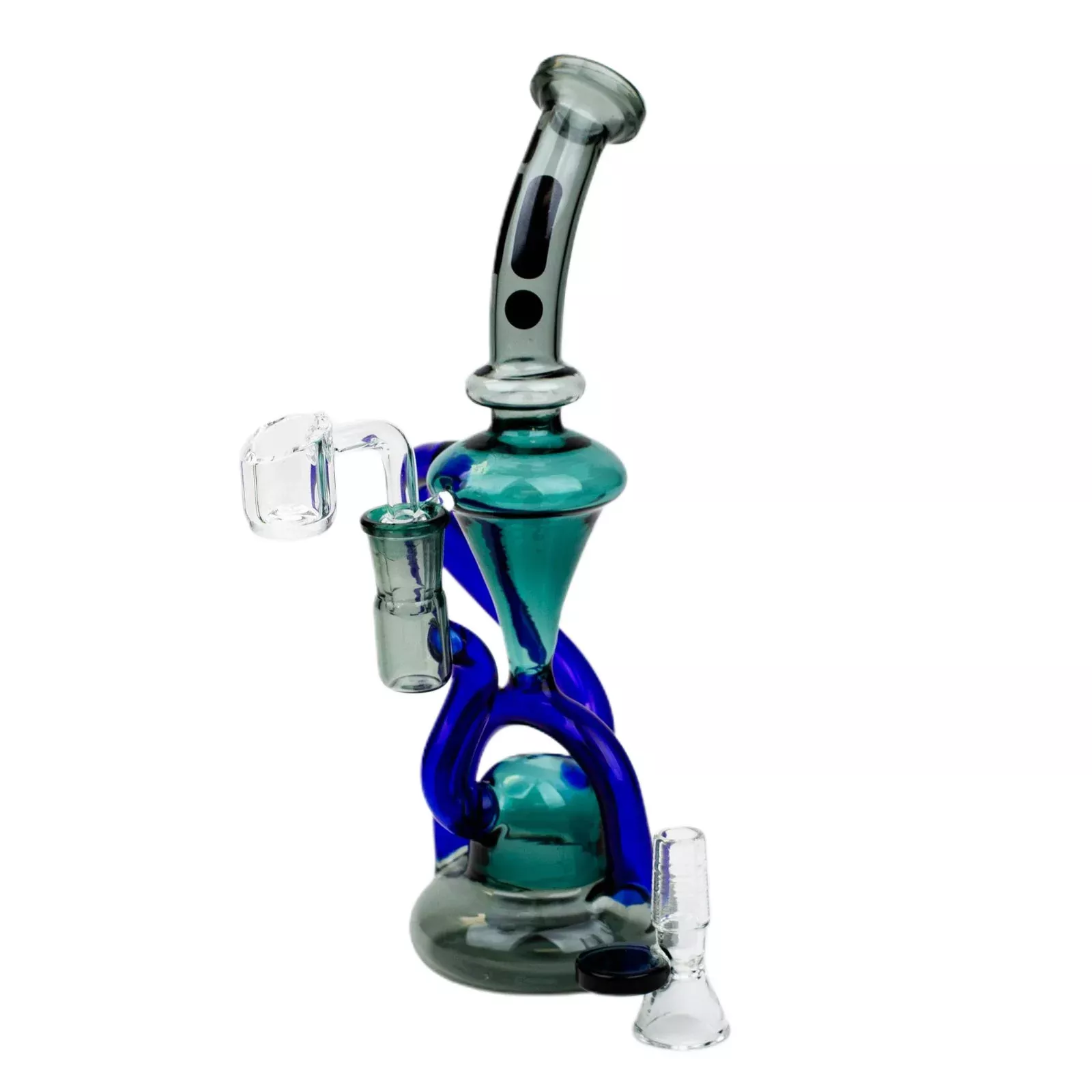10" Glass 2-in-1 Recycling Dab Rig