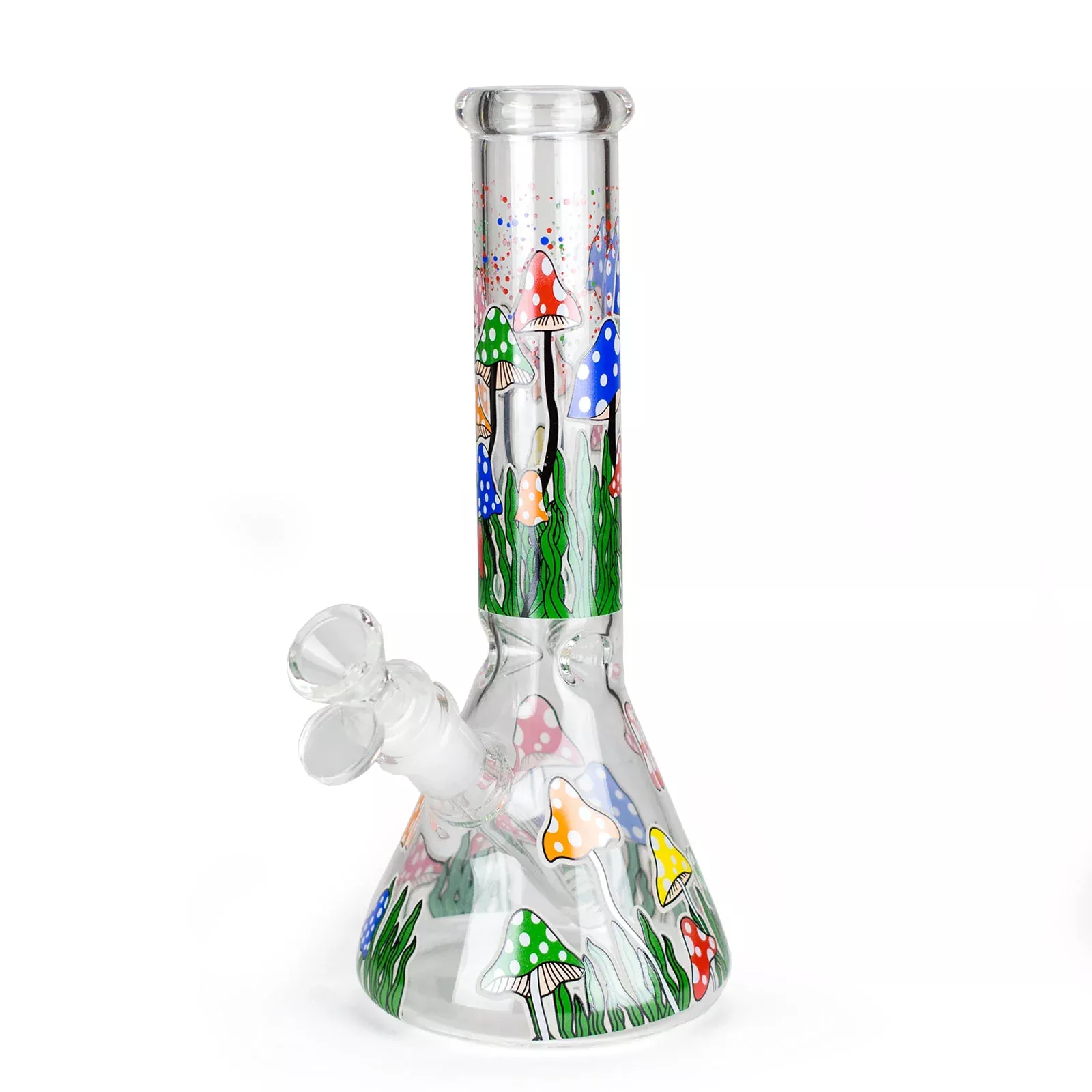 10" Glow in the Dark Mushroom Bong