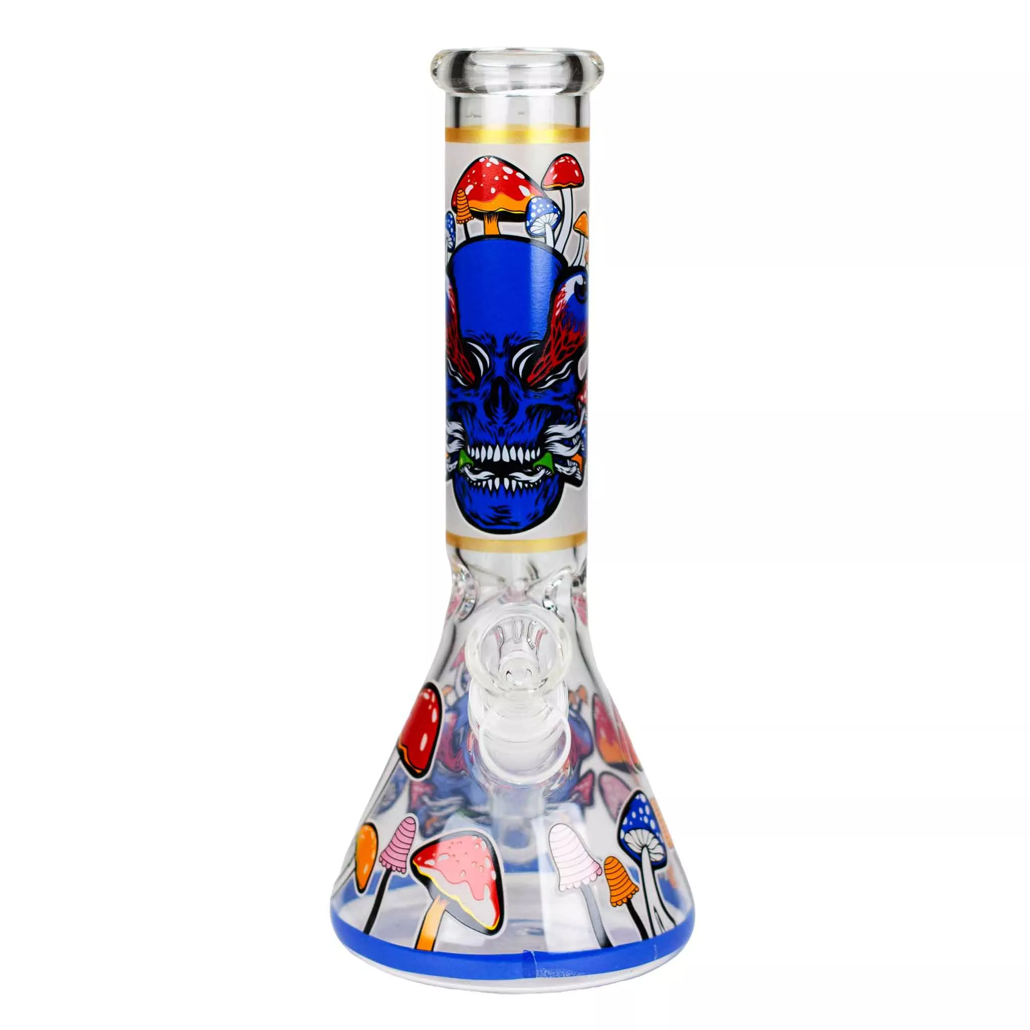 10" Glow in the Dark Skull Bong