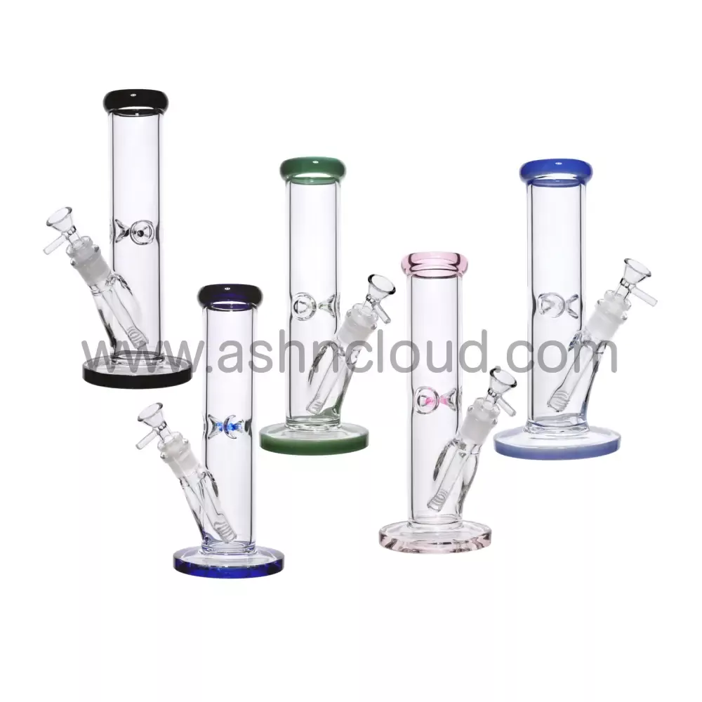 10 in - Clear Glass Dot Color Bong 5 mm
