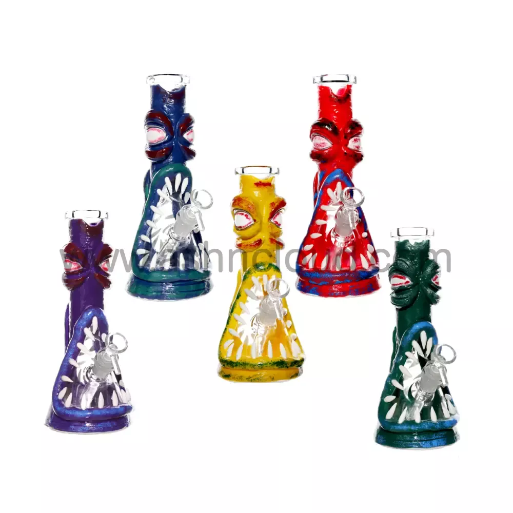 10 in - Multicolor Monster Beaker Glass Bong