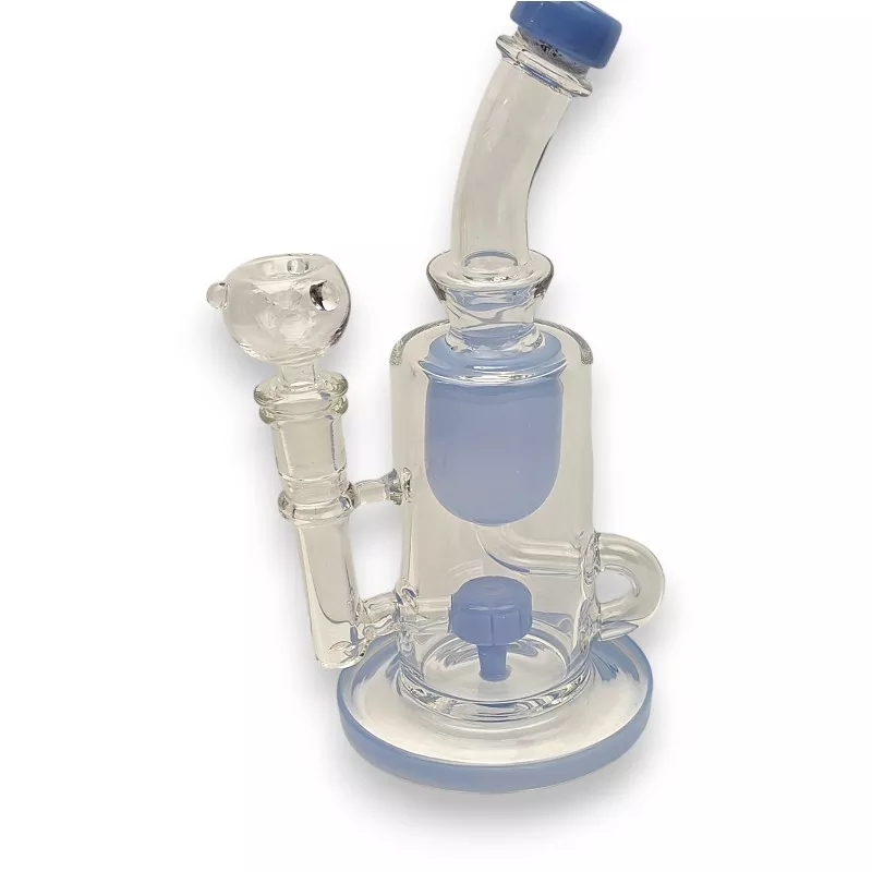 10″ Puck to Drippybucket Recycler Glass Water Pipe