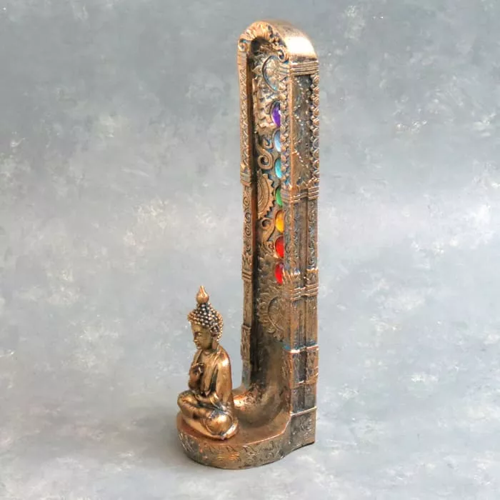 10″ Standing Buddha Incense Burner