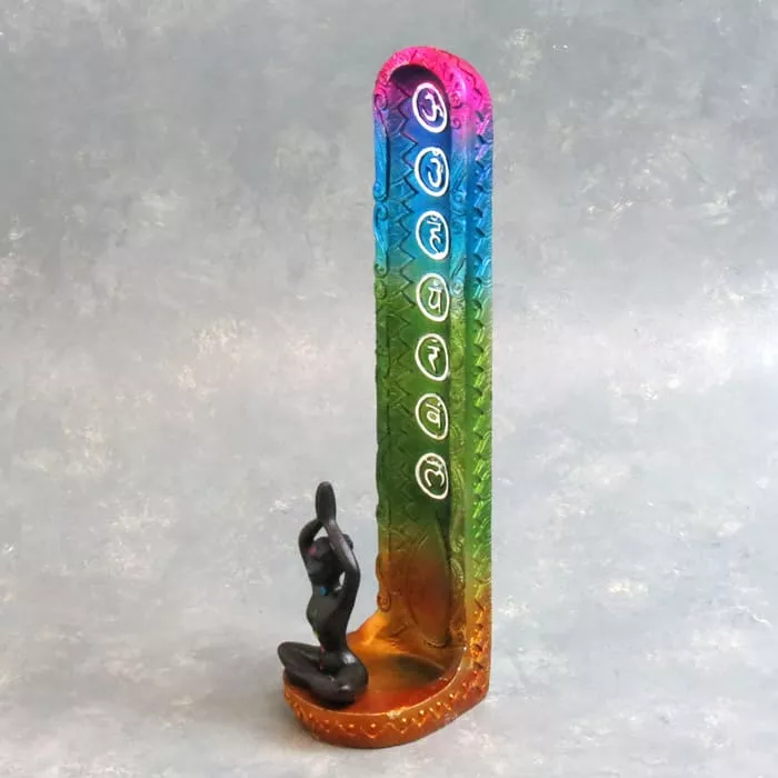 10″ Standing Chakra Incense Burner
