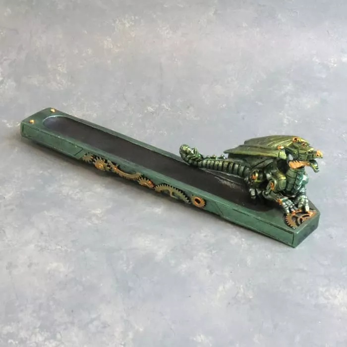 10″ Steampunk Dragon Incense Burner