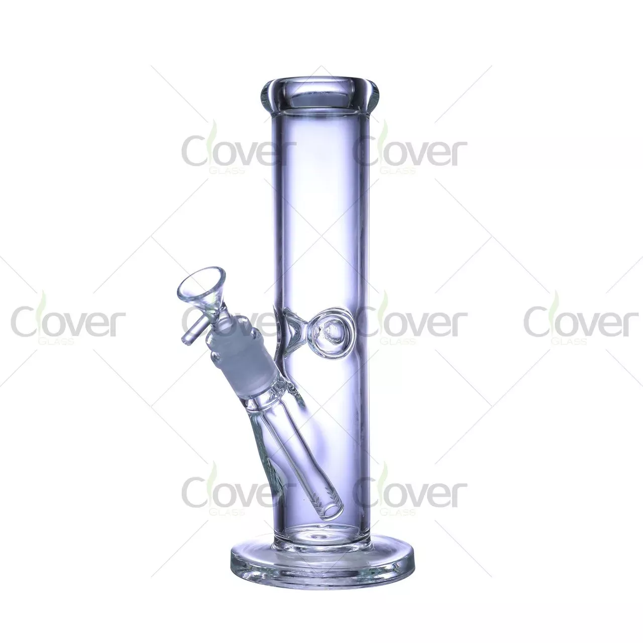 10″ Straight Fab Bong | 5mm Borosilicate Glass | 14mm Female | Clover Glass