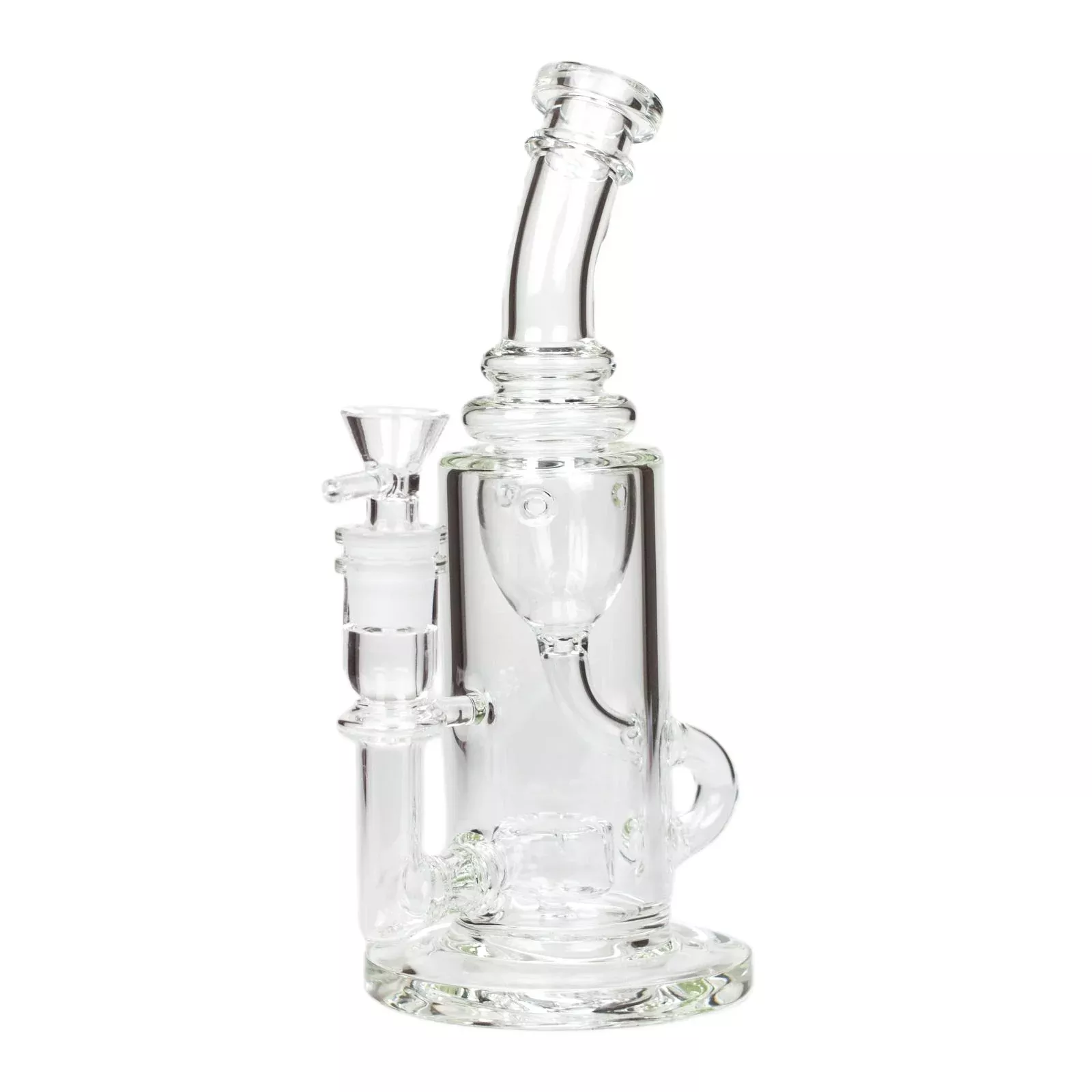 10″ Straight Tube Recycler Bong