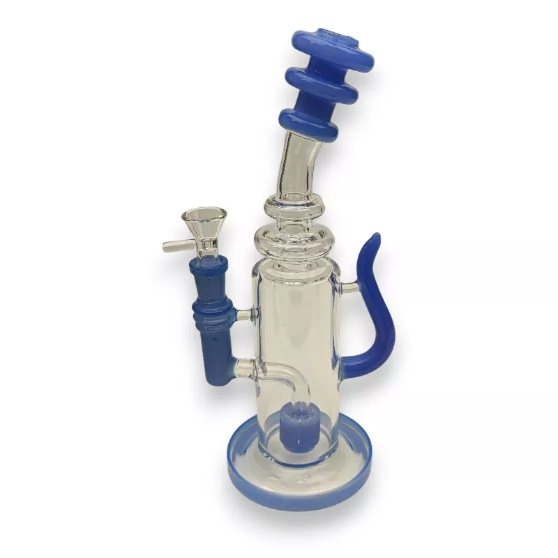 10″ Thorn Handle Slat Perc Glass Water Pipe