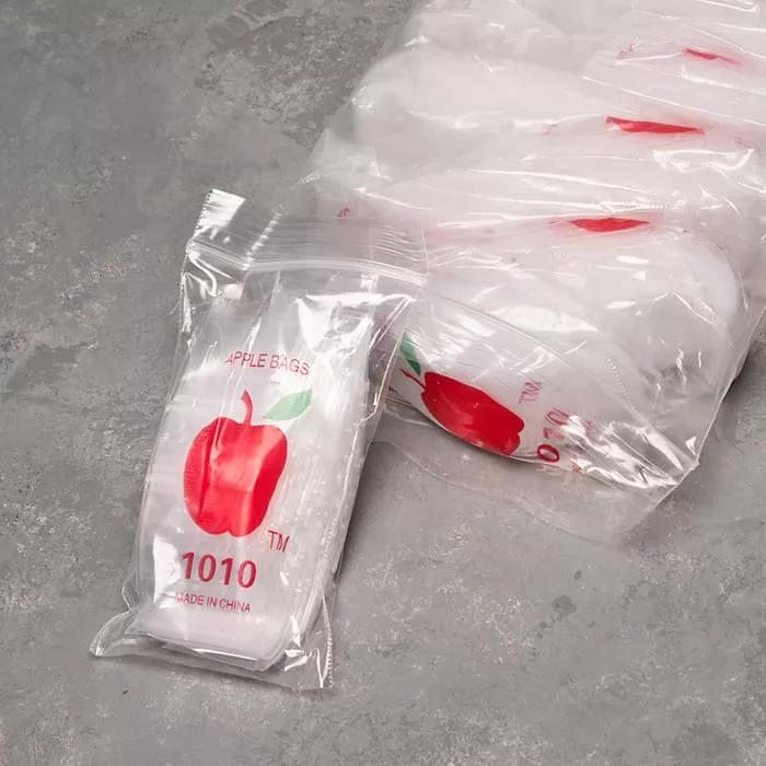 1000pcs 1″ x 1″ Plastic Baggies