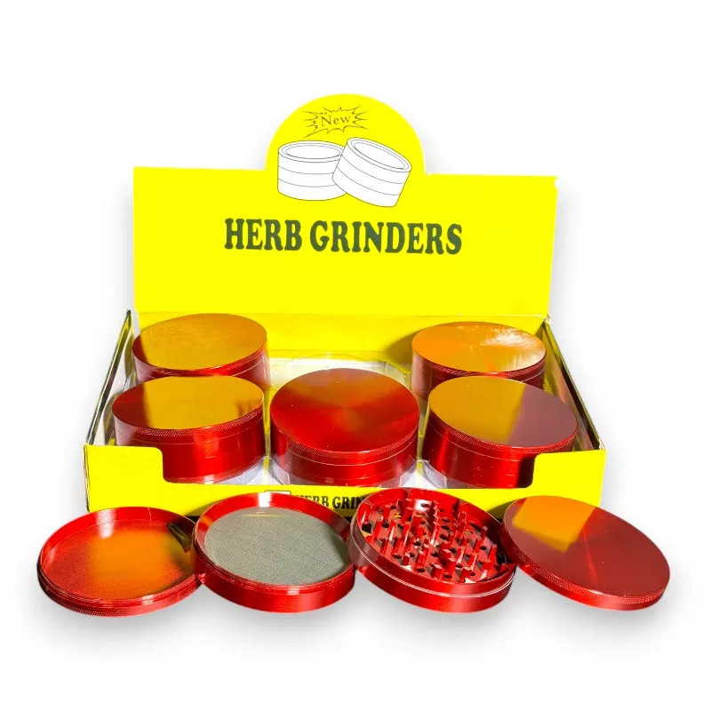 100mm Low Profile Metallic 4-Part Grinders