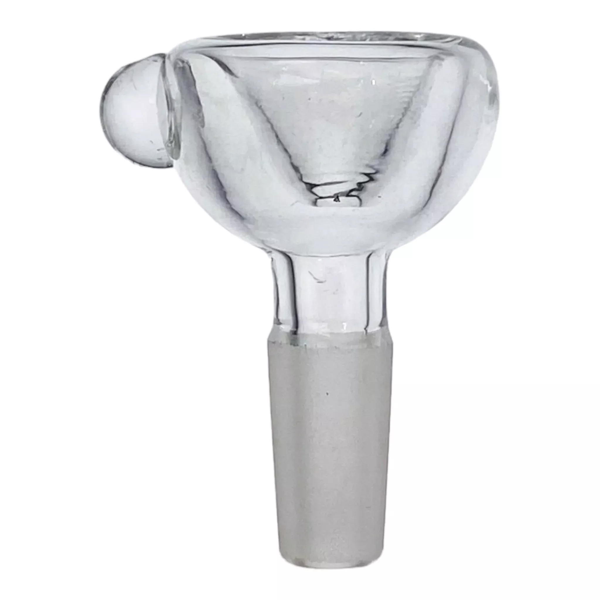 10mm Flower Bowl - Clear Bowl Piece With Dot