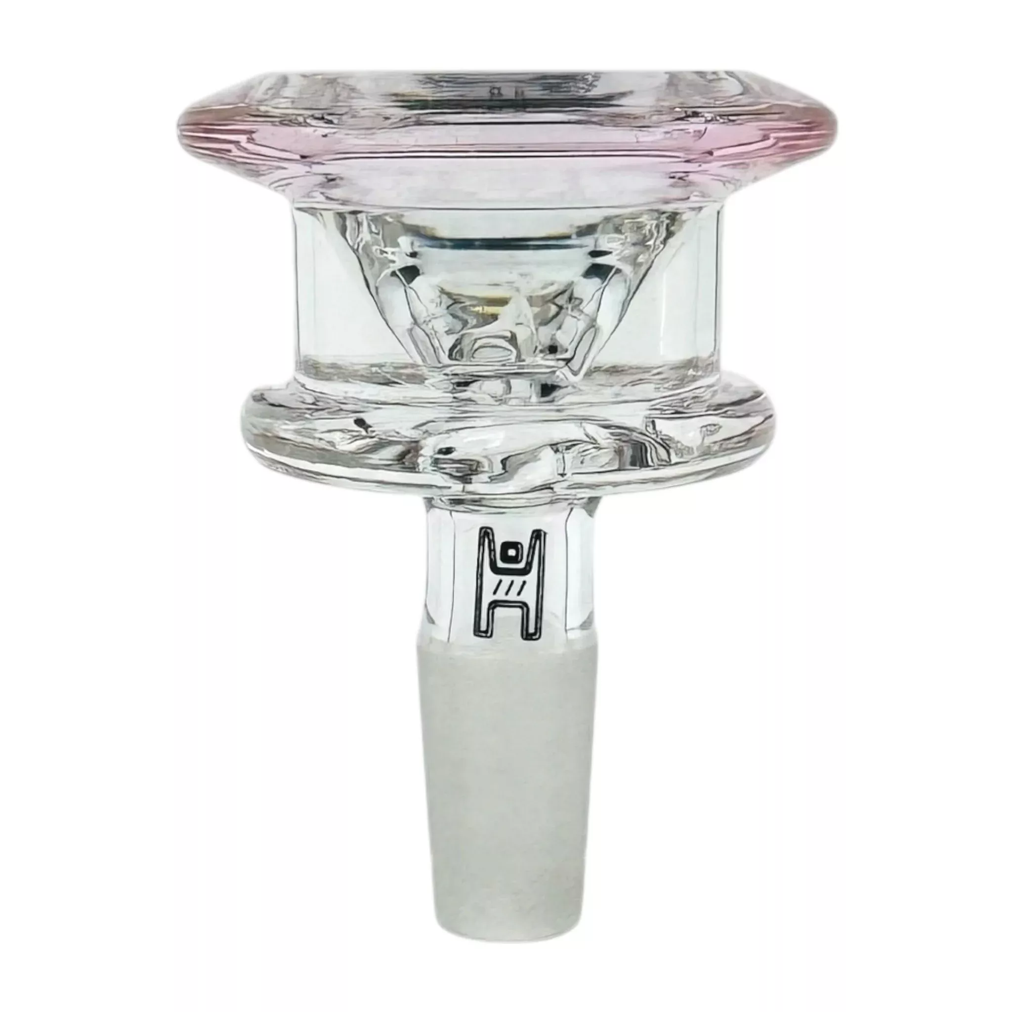 10mm Flower Bowl With Pink Rim
