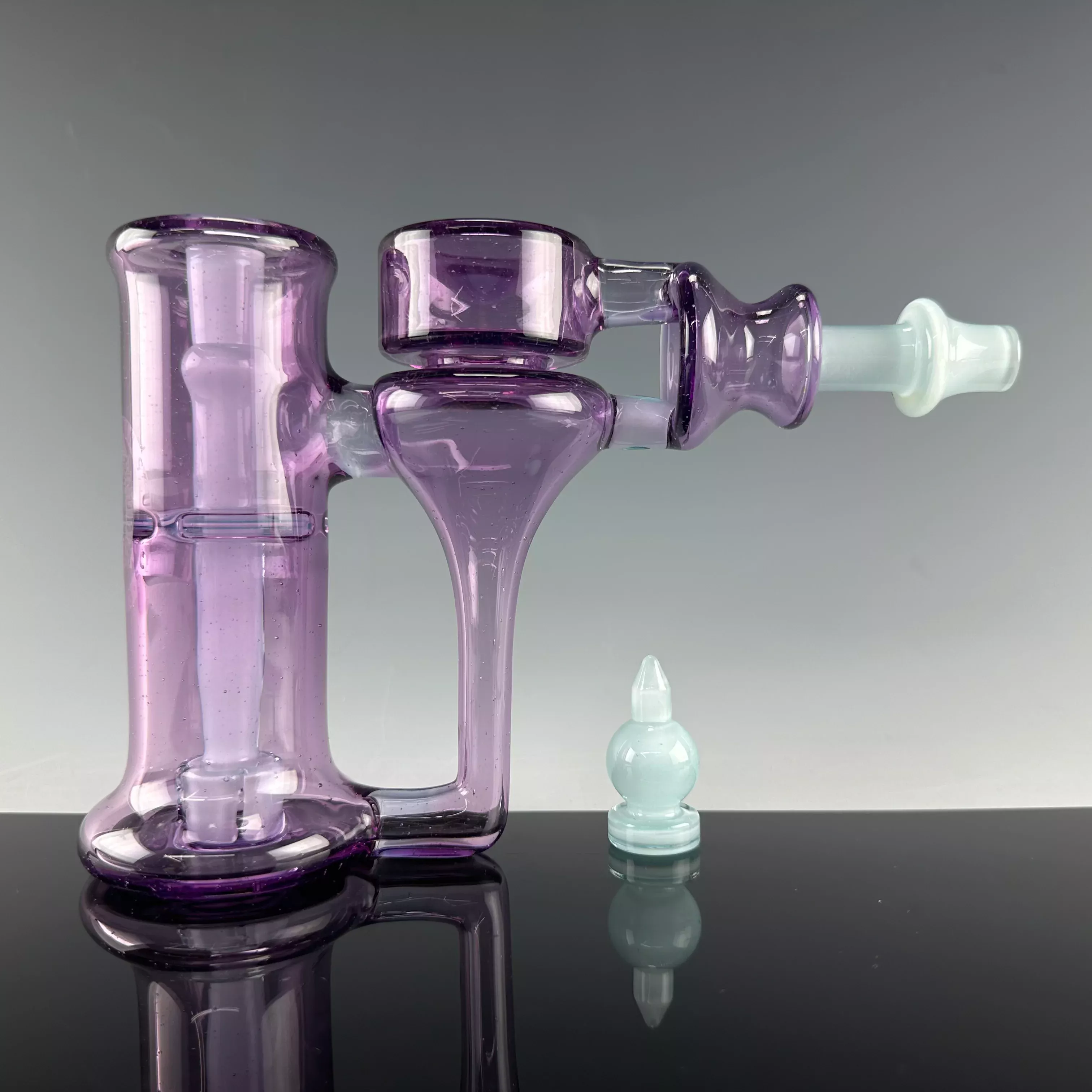 10mm "Gold Purple & Satin Marina" Mini RBH by Bear Mountain Studios