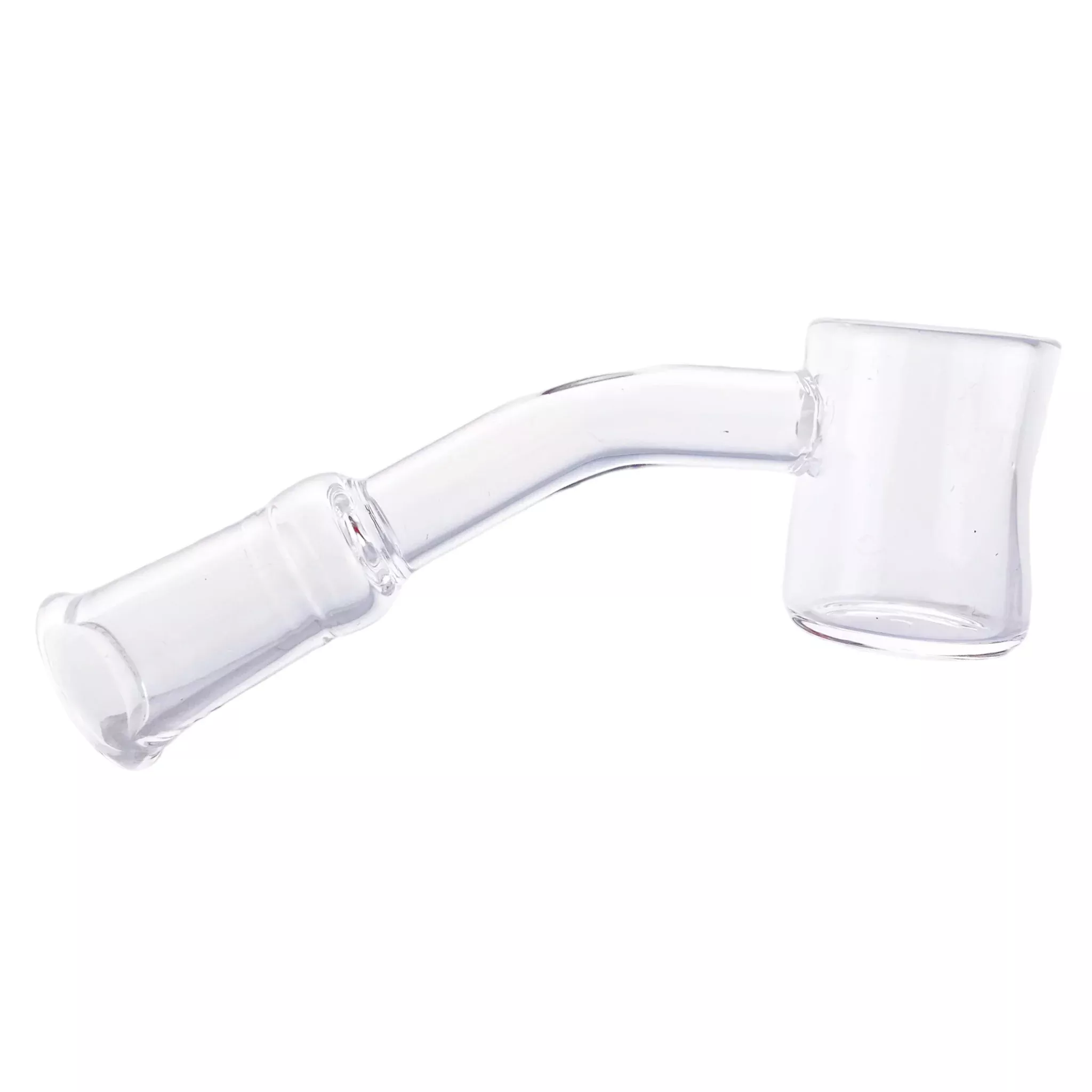 10mm Quartz Banger With 45 Degree Female Fitting And 20mm Wide Bucket