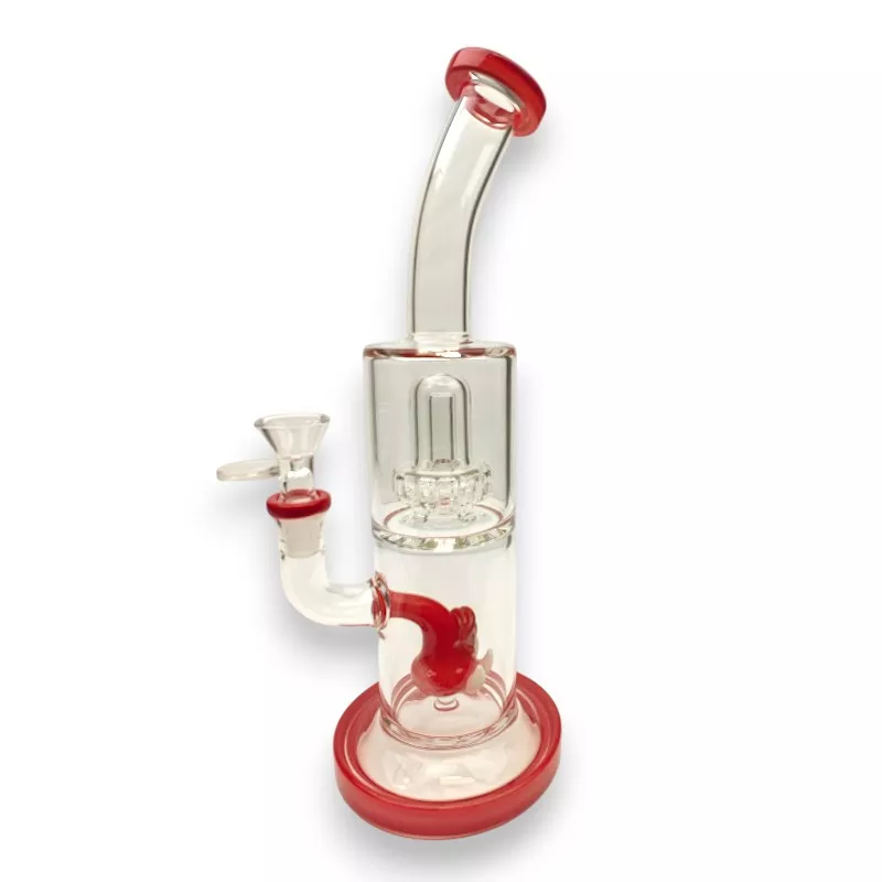 11.5″ Demon Tongue to Showerhead Dome Perc Glass Water Pipe Rig