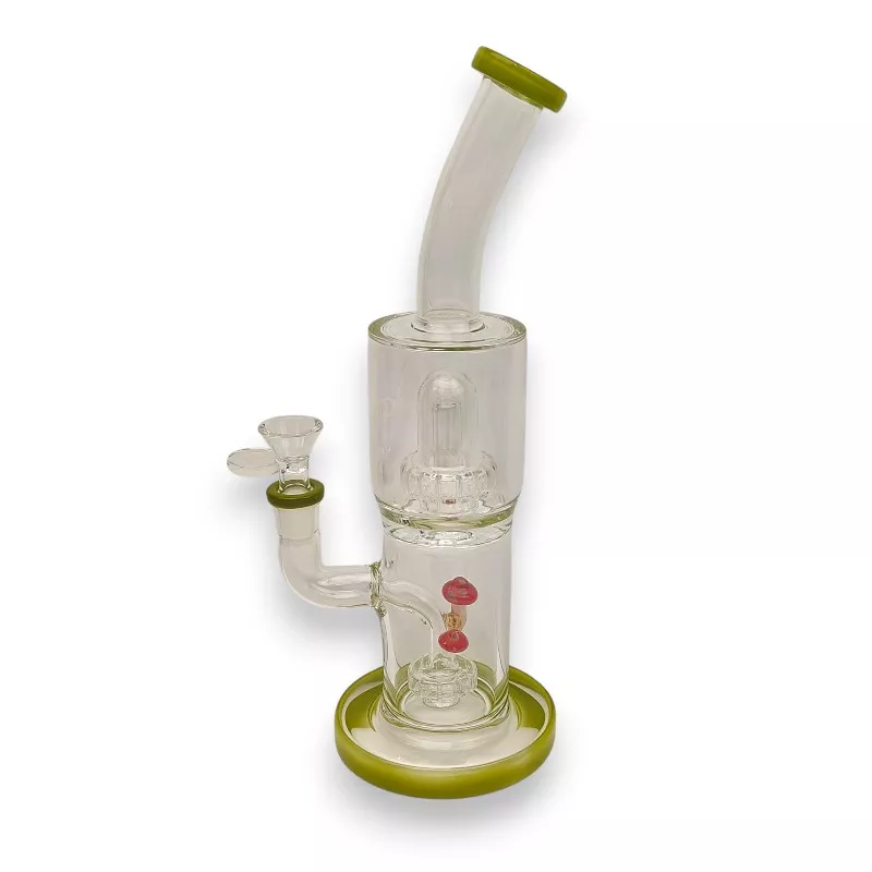11.5″ Mushroom Puck to Matrix Dome Perc Glass Water Pipe