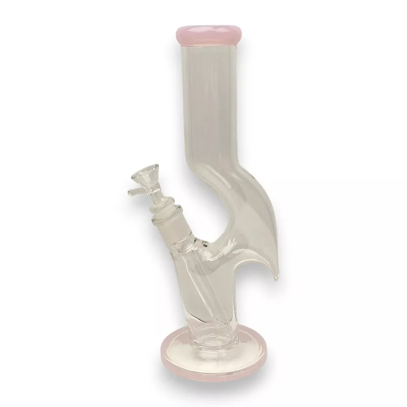 11.5″ Zong Style Color Accent Glass Water Pipe w/Diffused Downstem
