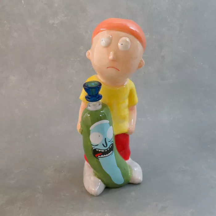 11″ ‘Boy w/ Impressive Pickle’ Ceramic Water Pipe