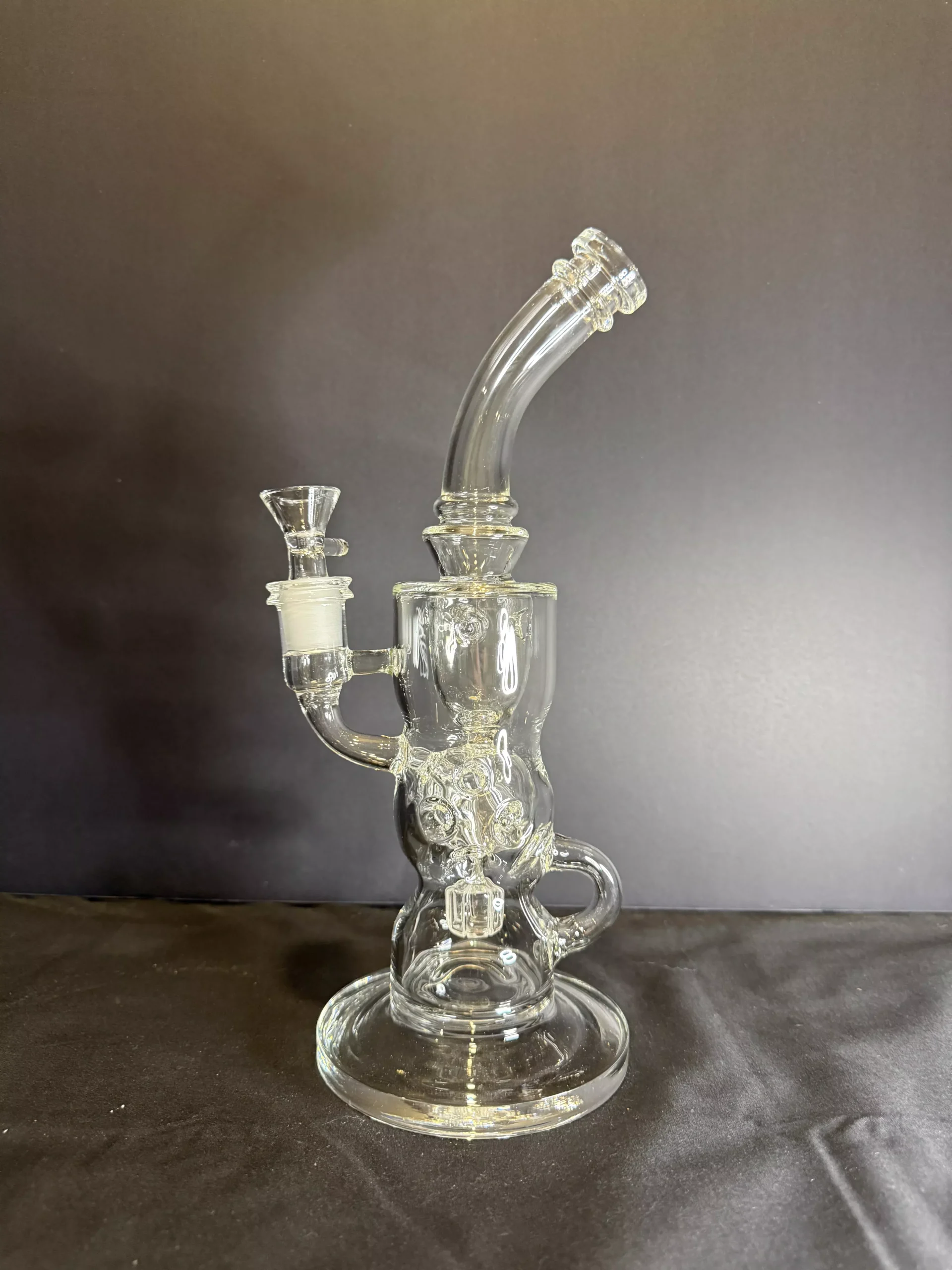 11" Clear Swiss Sphere Recycler Bong