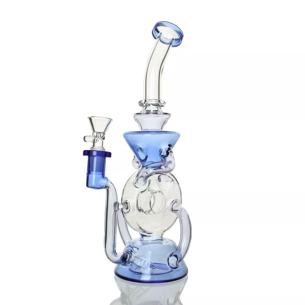 11" Dual Uptake Donut Recycler - Blue & Pink