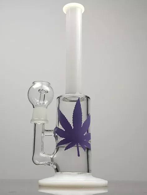 11" Inline Can Rig With Purple Leaf Print