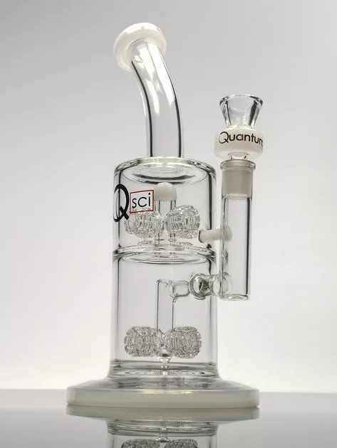 11" Qsci white dubble matrix bubbler
