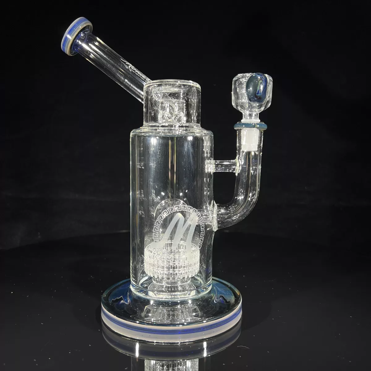 11″ Side Arm Matrix Perc Bubbler – Steel Gray