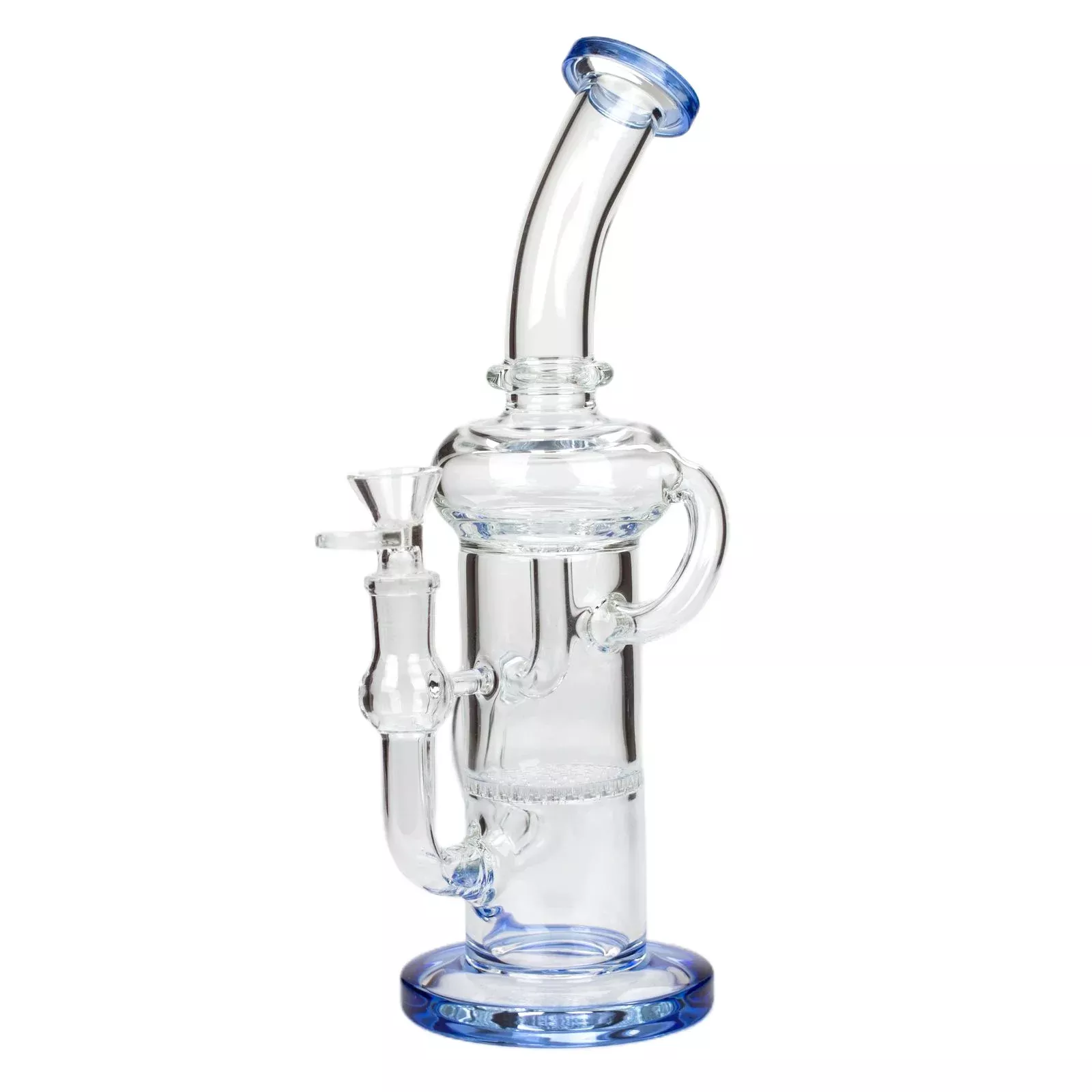 11″ Straight Tube Glass Recycler Bong