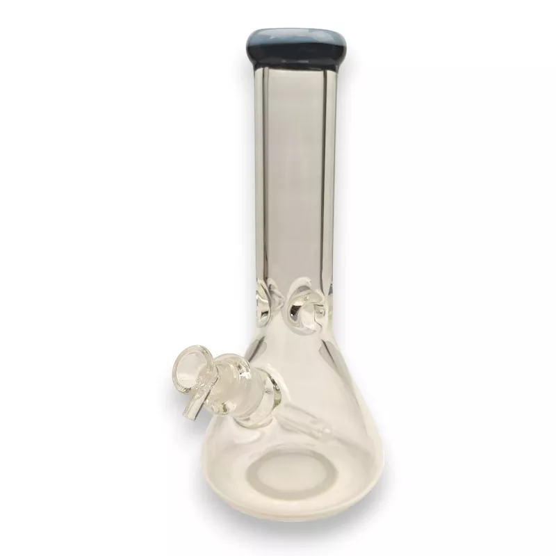 12″ 2-Tone Accented Beaker Thick Glass Water Pipe w/Diffused Downstem