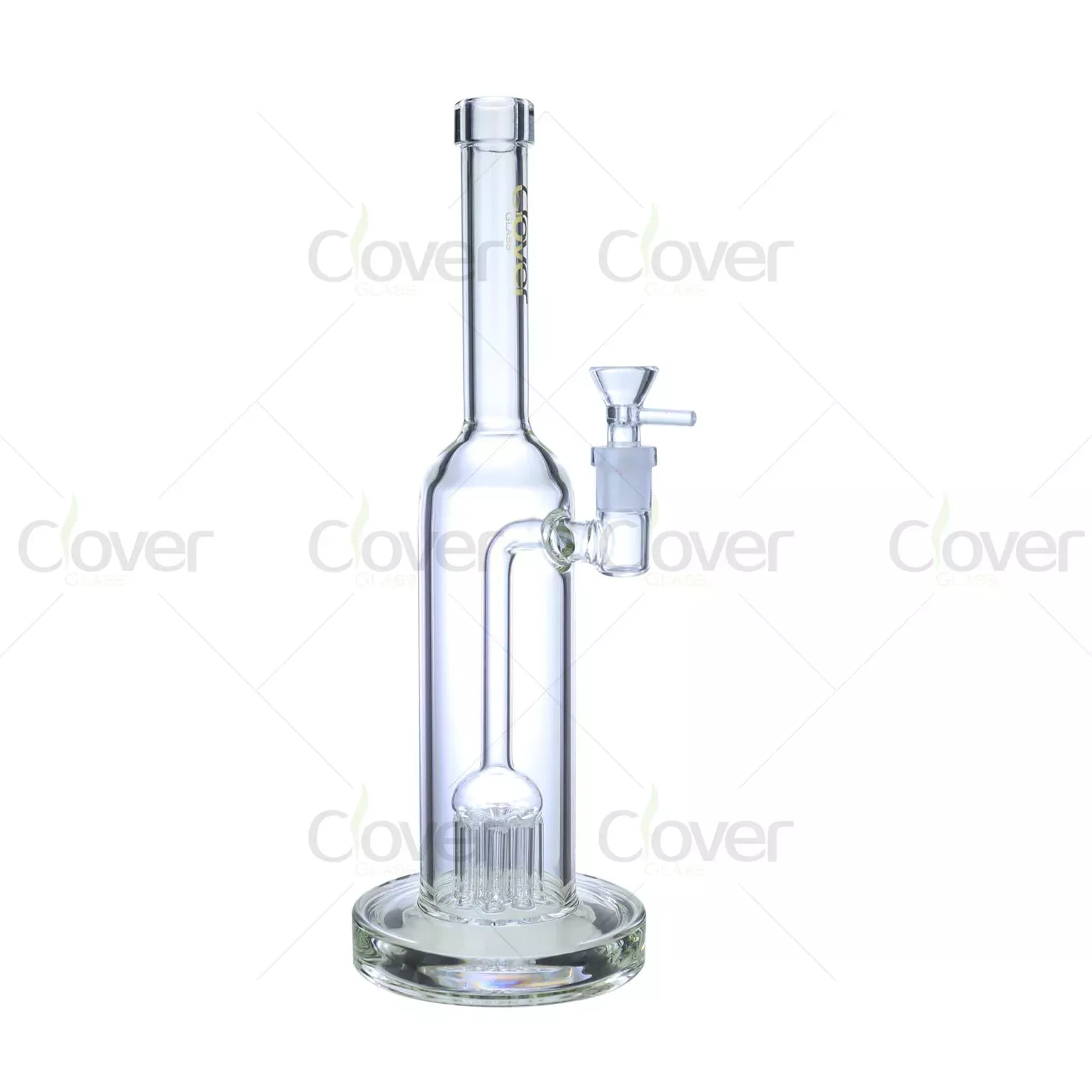 12.3″ 5mm Clear Straight Tube Glass Water Pipe with Tree Perc | Wholesale Bong