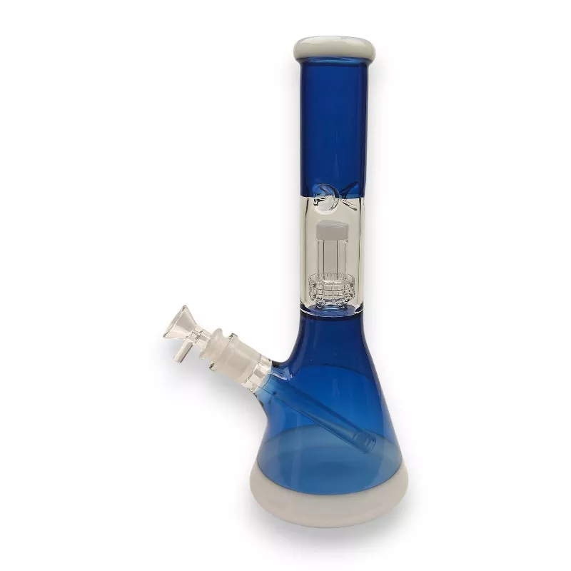 12.5″ 2-Tone Matrix Dome Perc Water Pipe w/Diffused Downstem