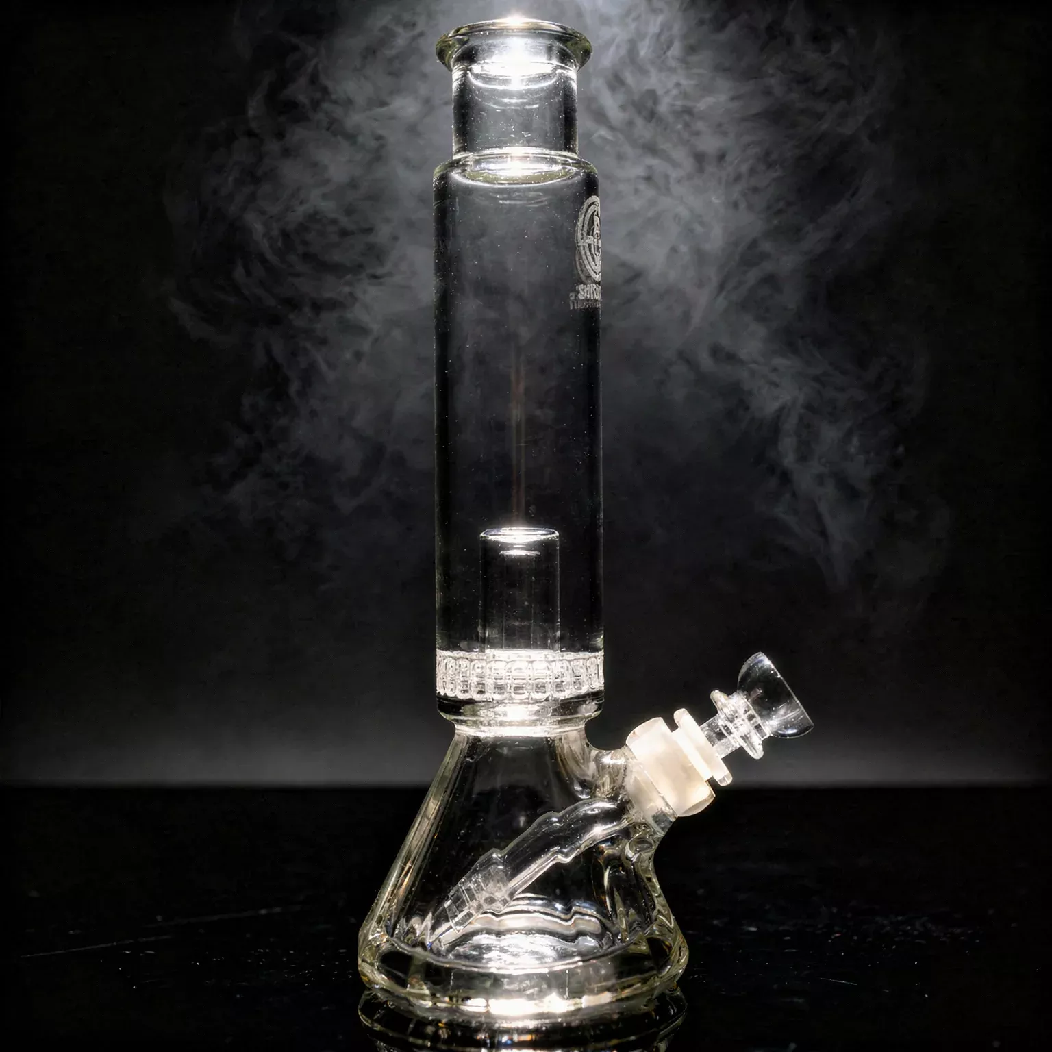 12" Encore Collection Diamond Pounder Beaker Bong w/ Ratchet Perc