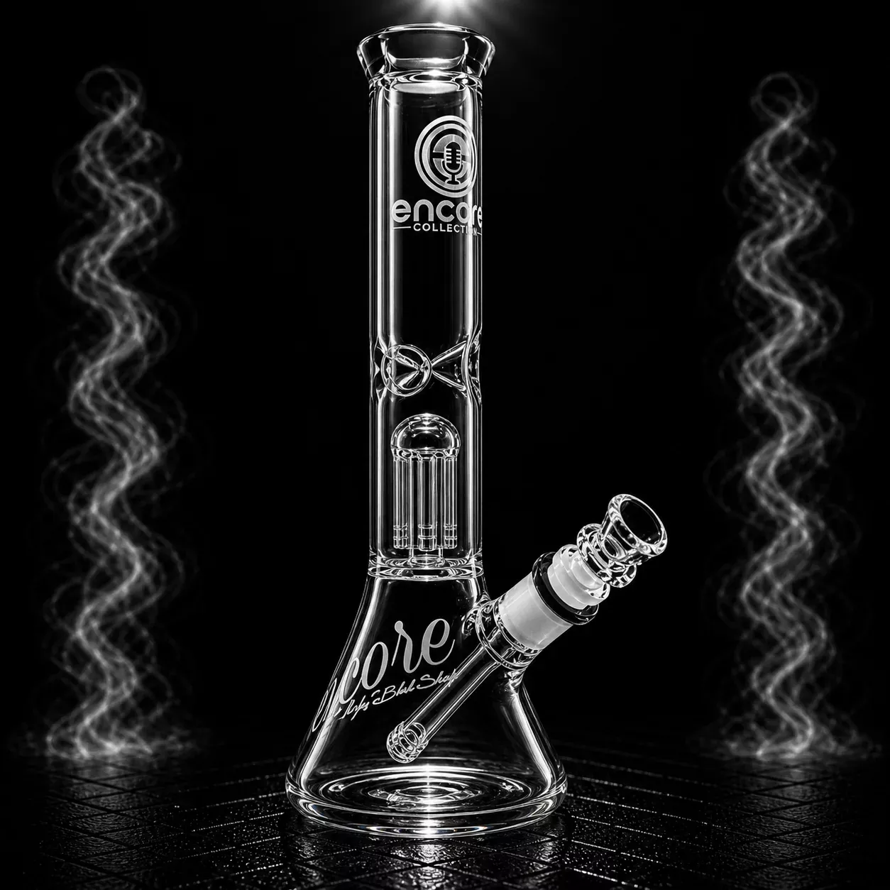 12" Encore Collection Double Chamber Tree Perc Beaker Bong