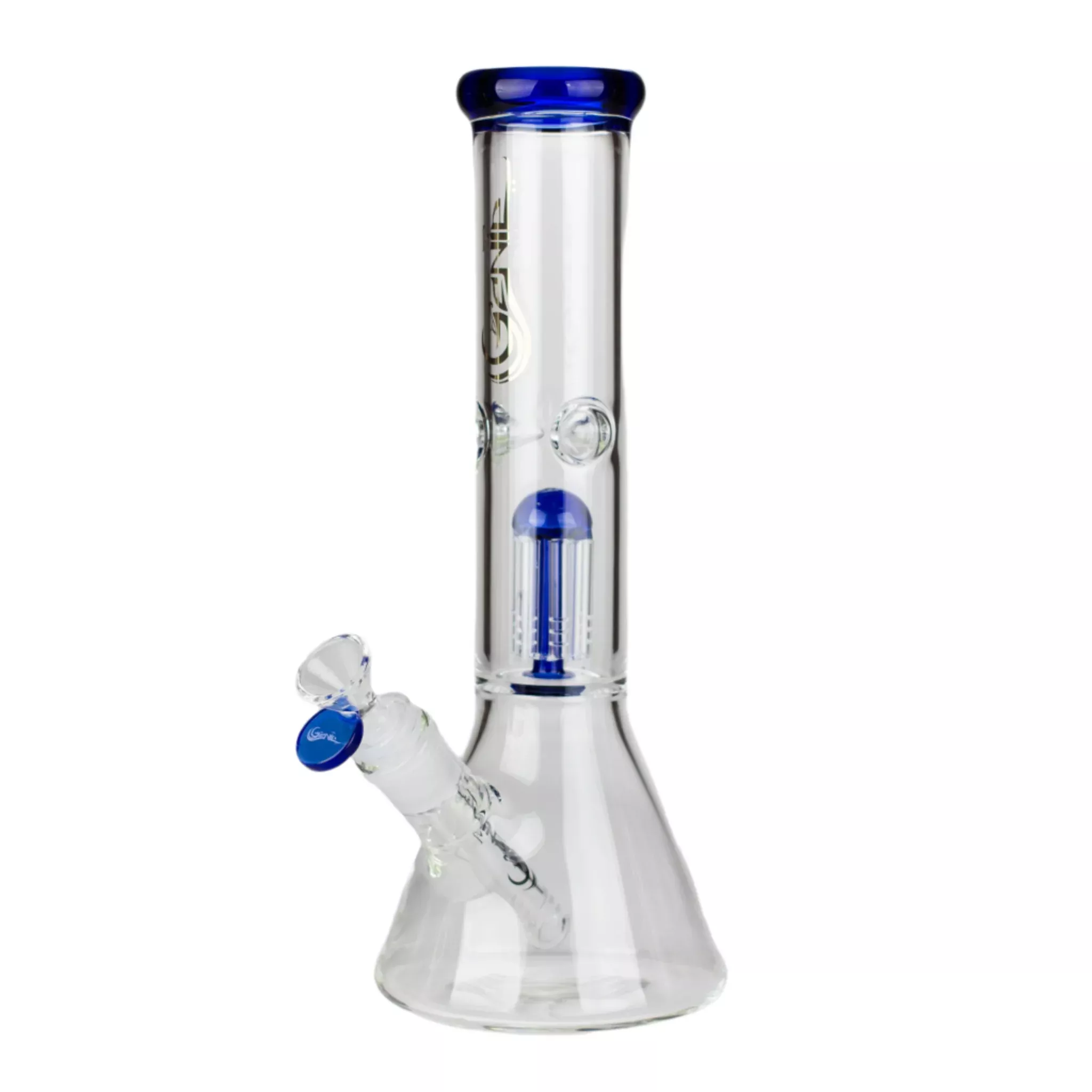 12" Genie Tree-arms Color Accented Bong