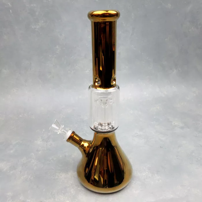 12″ Golden Tree Perc Glass Water Pipe w/Ice Catch & Diffused Downstem