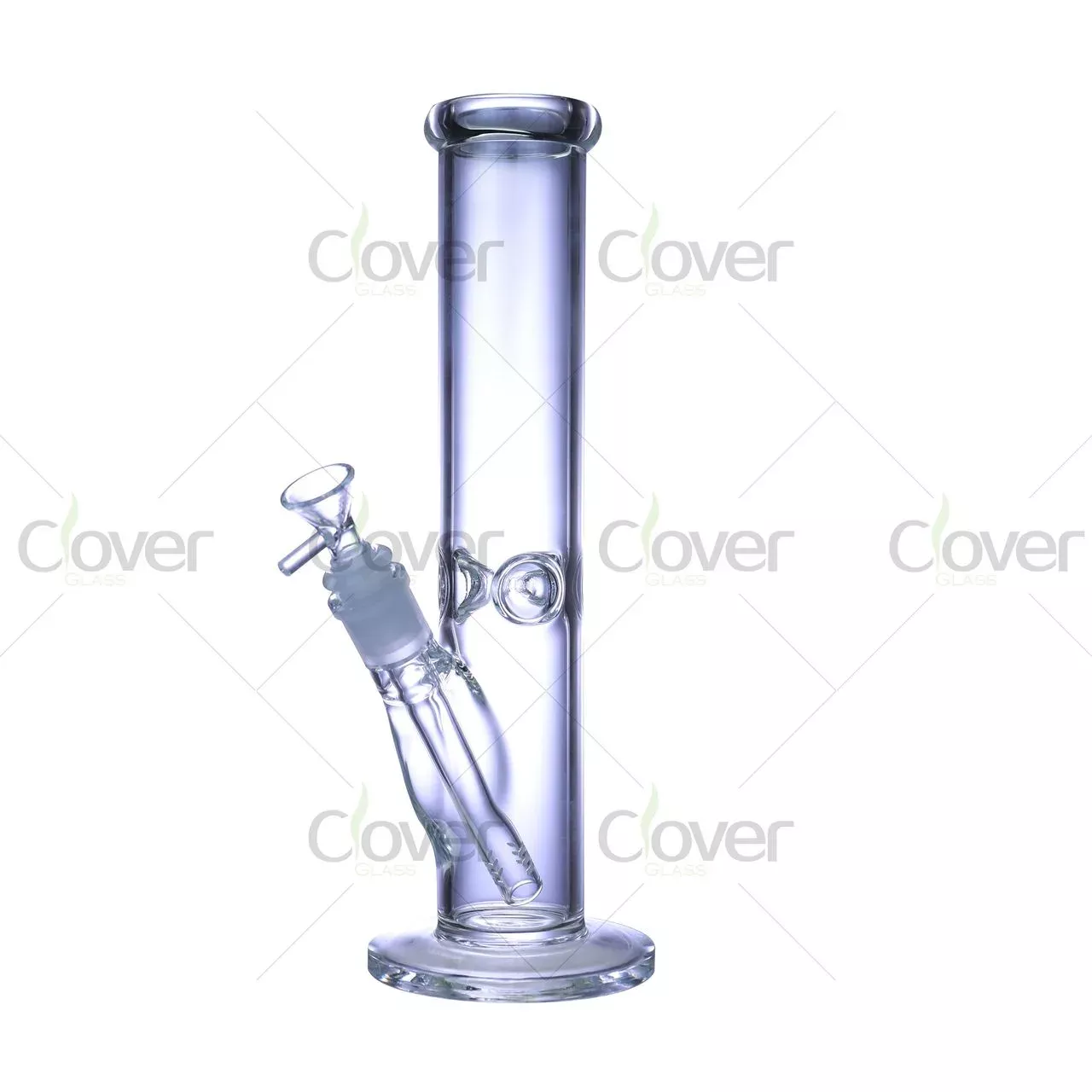12″ Straight Cylinder bongs | 5mm Clear Glass | Clover Glass