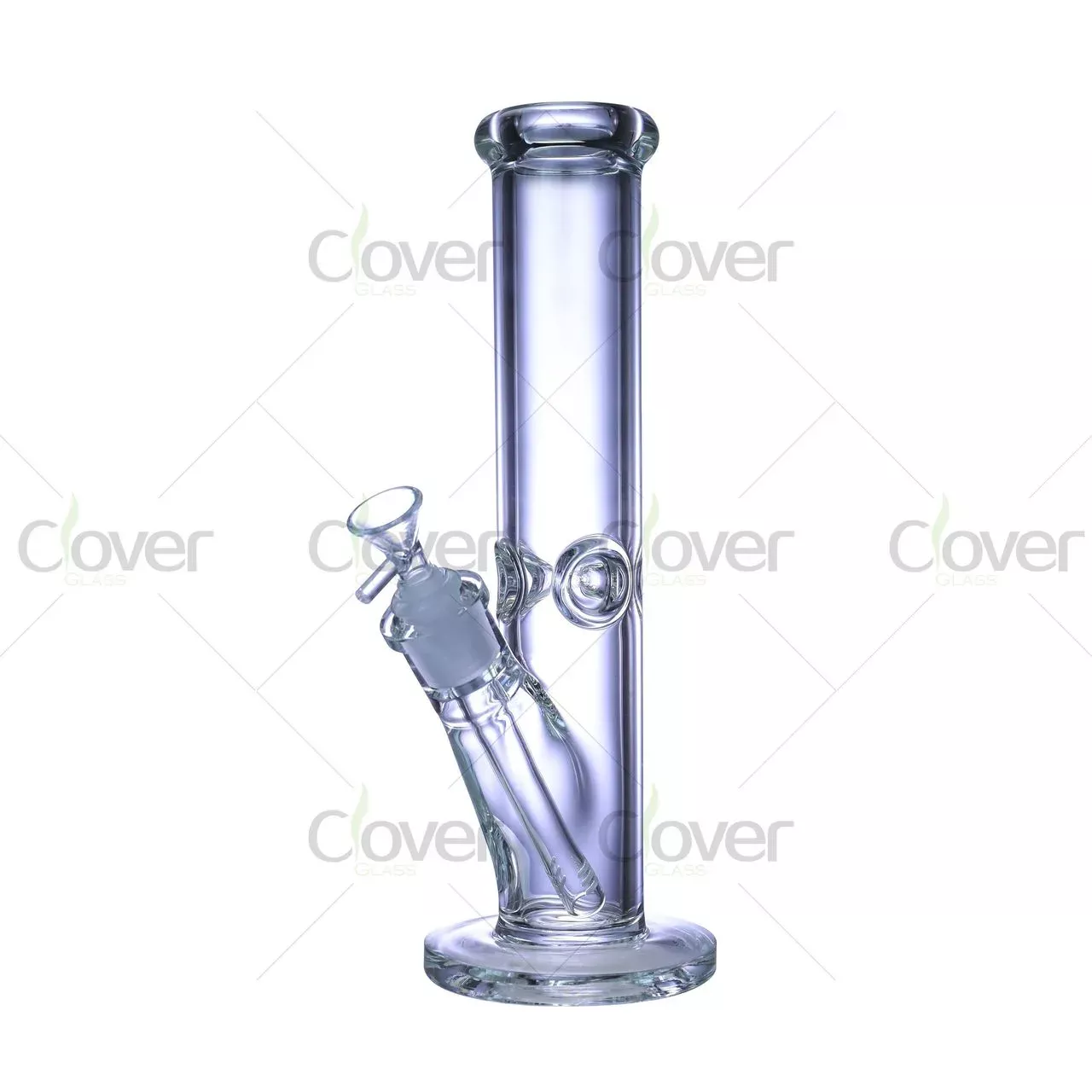 12″ Straight Glass Bong | 7mm Thick Glass | Clover Glass