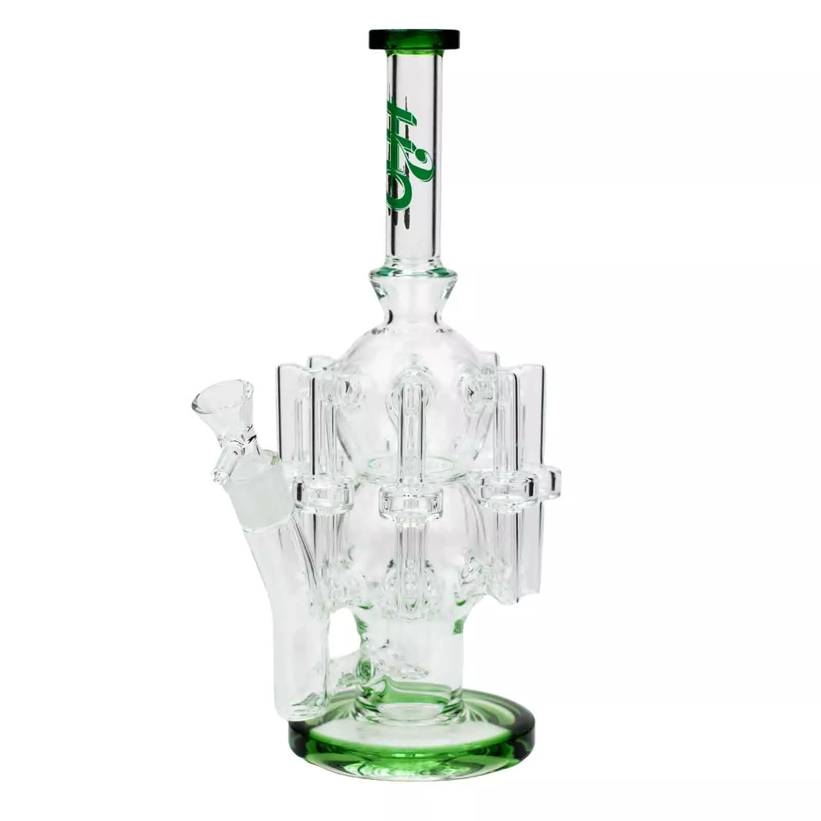 13.5" H2O Glass Water Recycle Bong