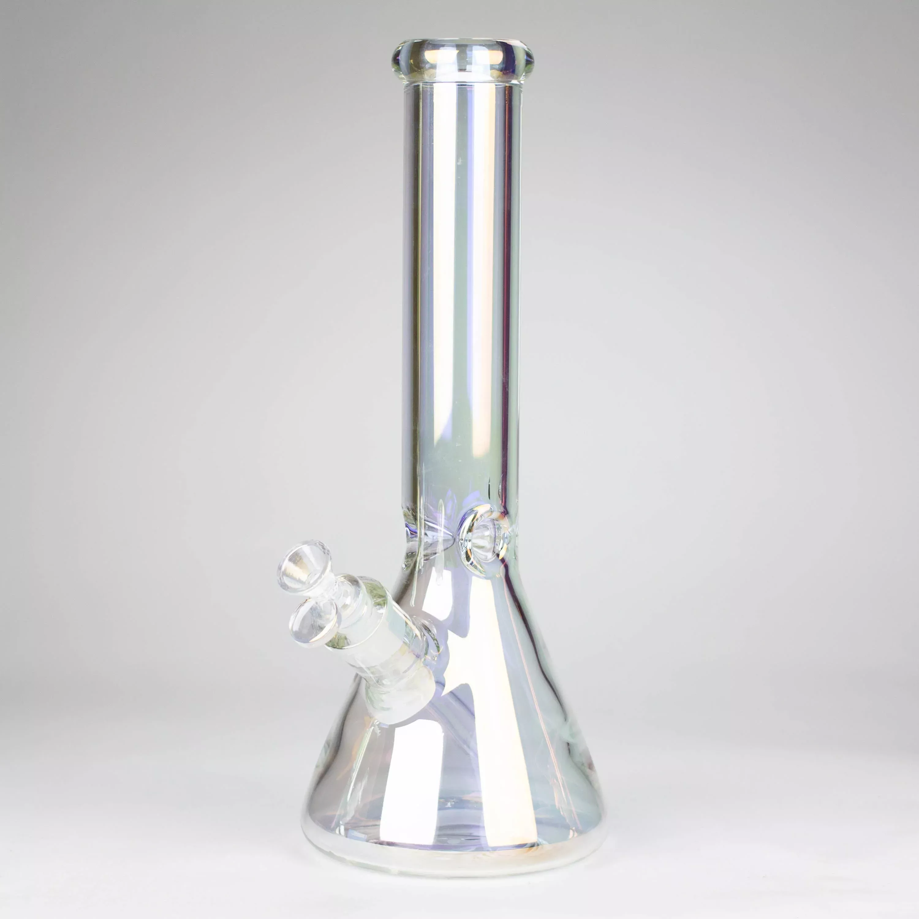 13.5" Infyniti Electroplate Tube Glass Bong
