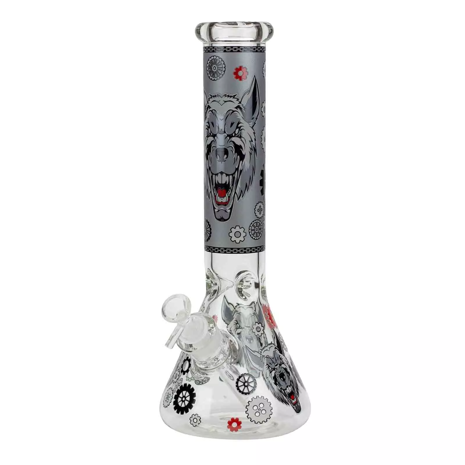 13.5" Wolf Glow in the Dark Bong