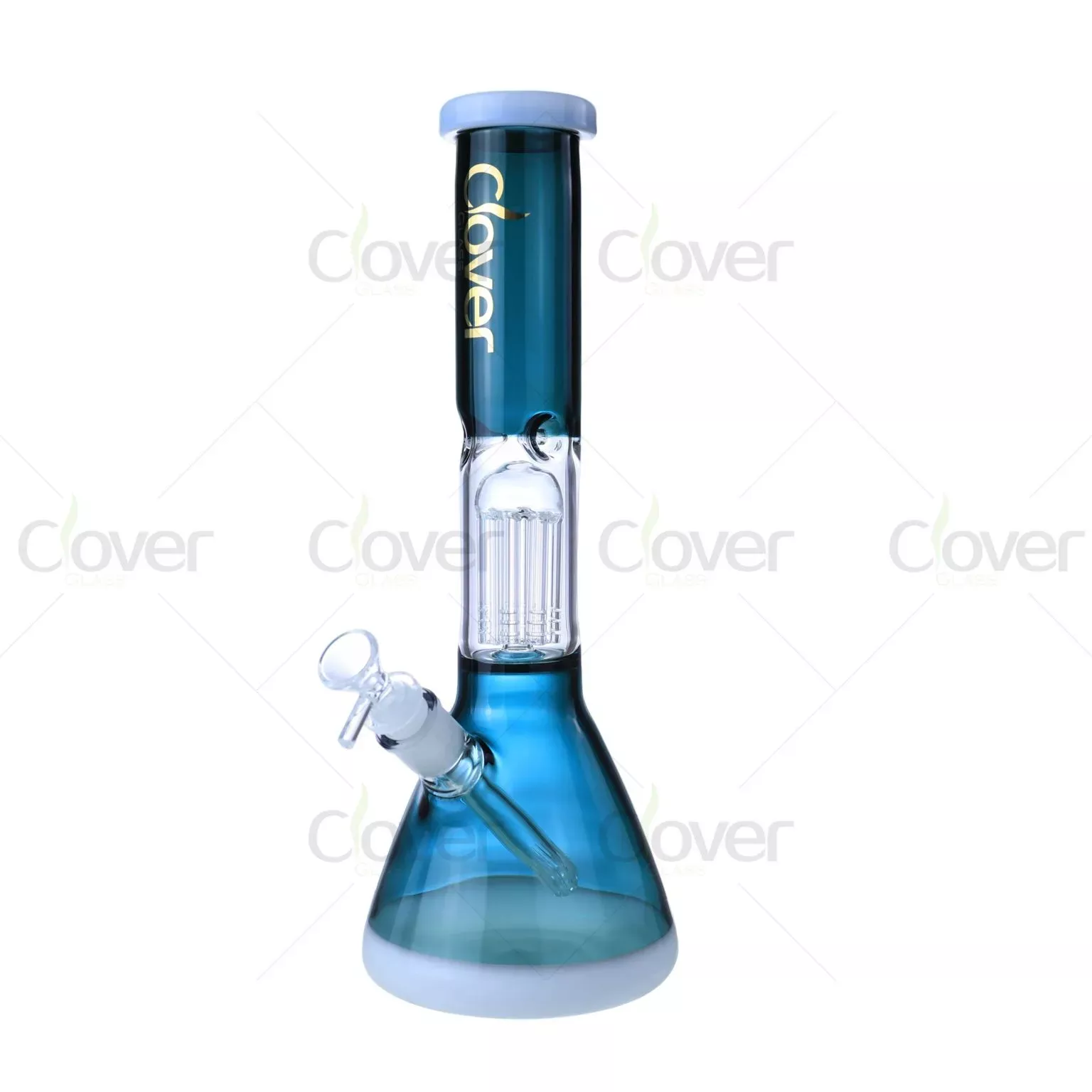 13.78″ 5mm Colored Beaker Glass Bong with Tree Perc | Wholesale Water Pipe